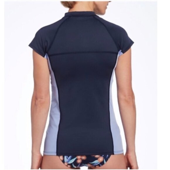 ❤️ Patagonia rash guard top in 2 tones blue size S A74 - Picture 2 of 9